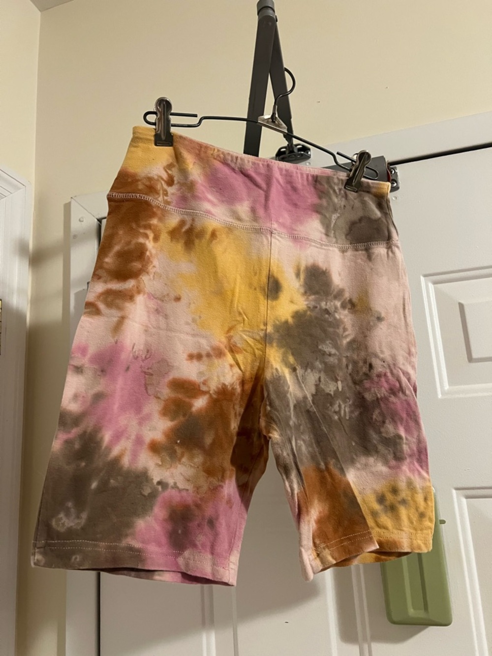 wild fable Tie-Dye Bike Shorts in Pink and Yellow
